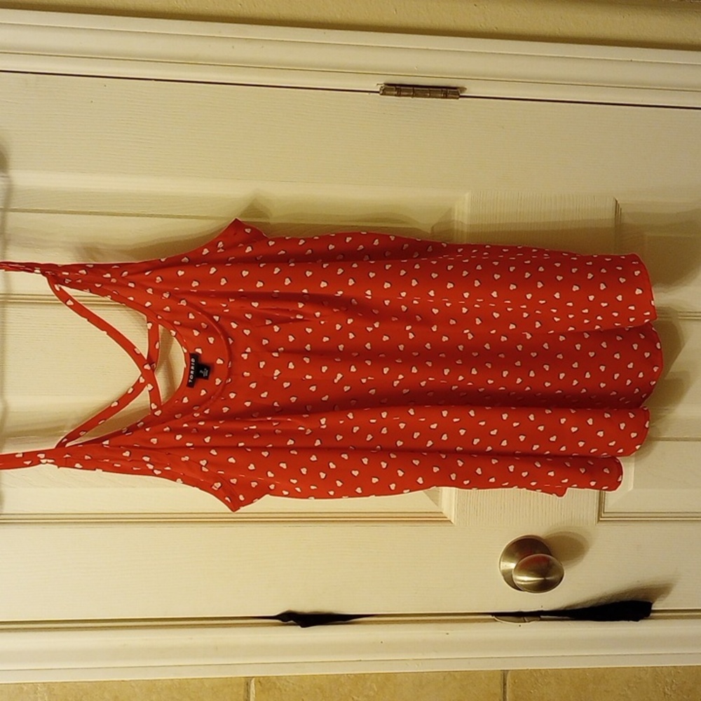 Cut red heart shirt from Torrid! Flowy